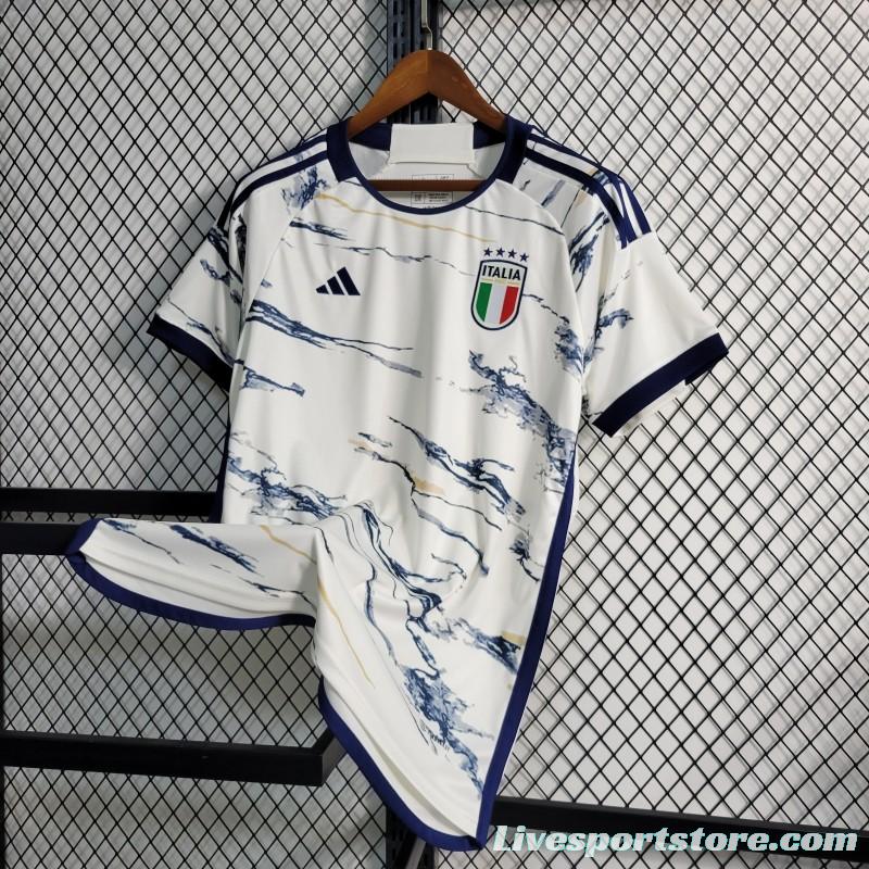 2023 Italy Away White Jersey