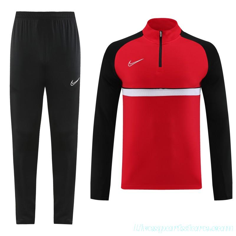 2023 NIKE Red Half Zipper Jacket +Pants