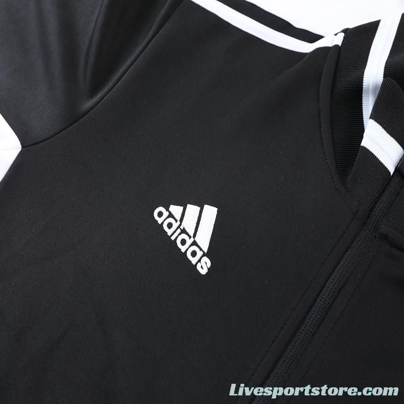 2023 Adidas Black White Full Zipper Jacket +Pants