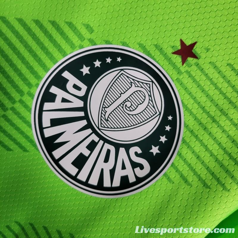 23-24 Palmeiras Fluorescent Green Goalkeeper Jersey