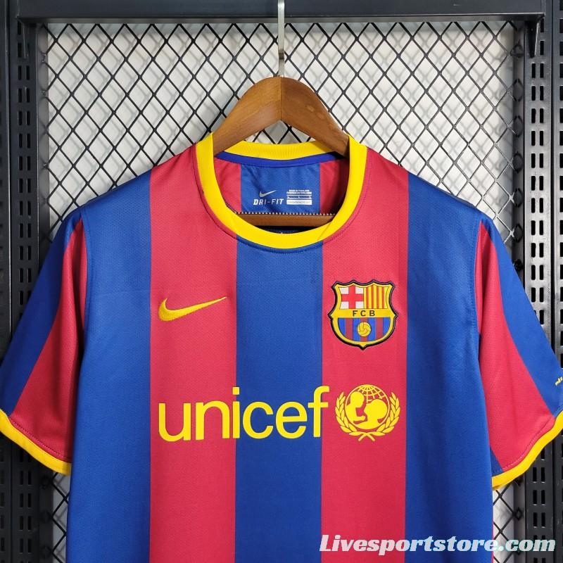 Retro 10/11 Barcelona Home Jersey