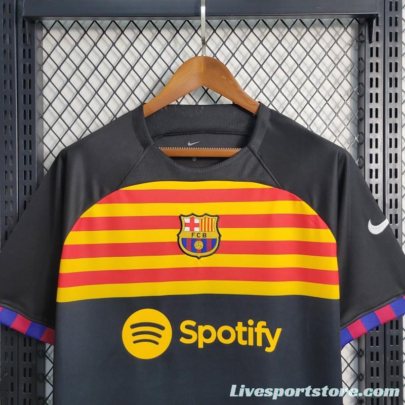 23-24 Barcelona Black Training Jersey