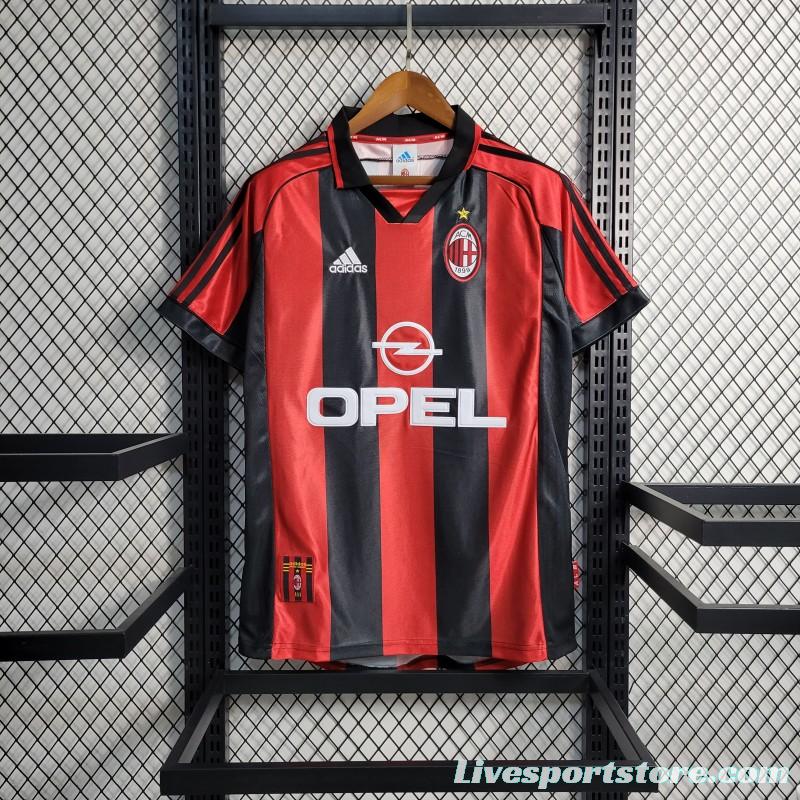 Retro 1998/99 AC Milan Home Jersey