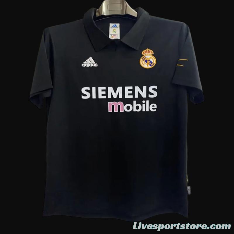 Retro 02/03 Real Madrid Black Century Jersey