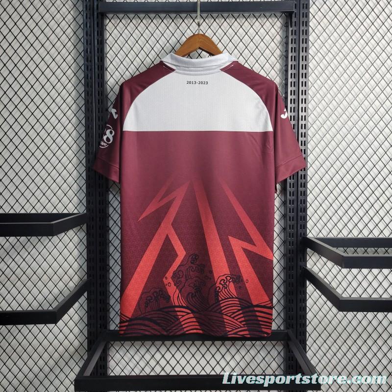 23/24 Torino Suzuki Celebrated With The Special Fujin10 Jersey