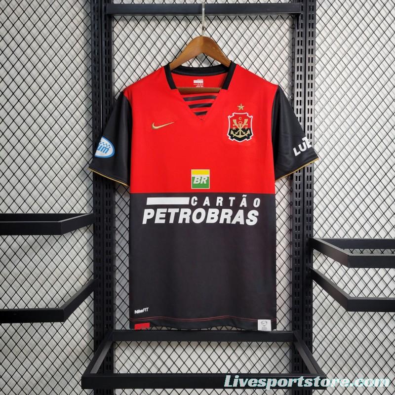 Retro 08-09 Flamengo Third Black Red Jersey