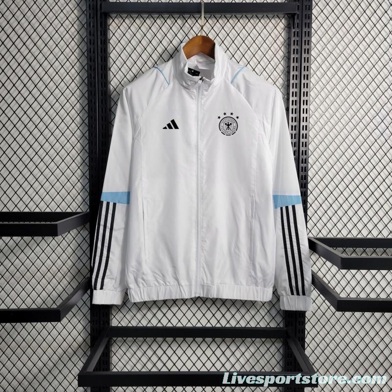 2023 Germany White Windbreaker