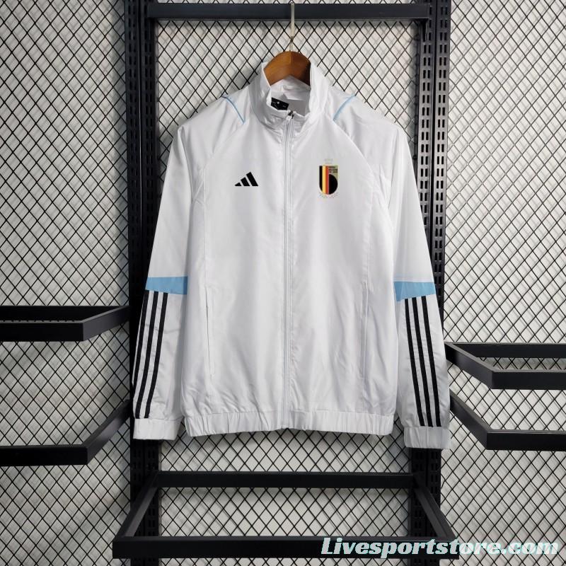 2023 Belgium White Windbreaker