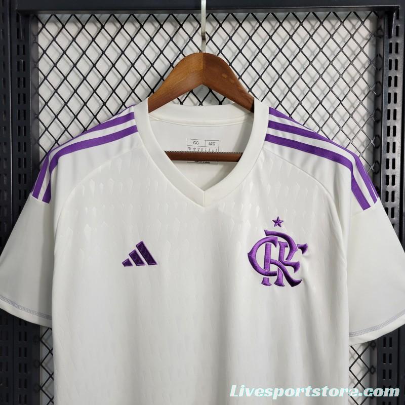 23-24 Flamengo Goalkeeper White Jersey