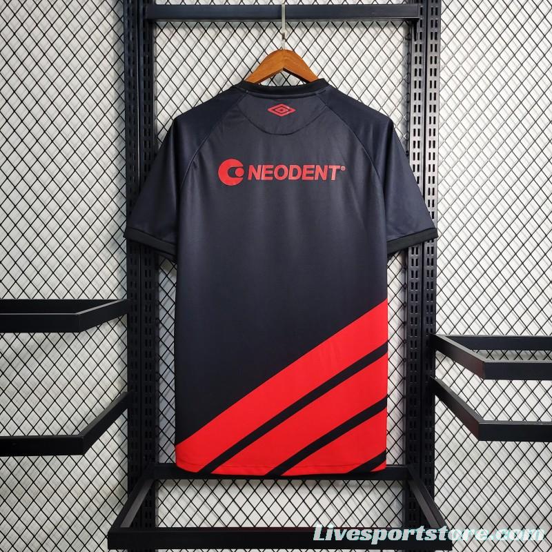 23-24 Athletico Paranaense Away Black/Red Jersey