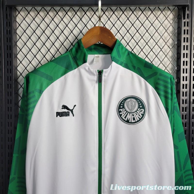 23-24 PALMEIRAS Green White Full Zipper Training Jacket