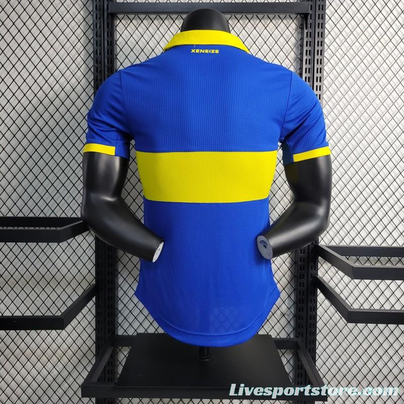 Player Version 23-24 Boca Juniors Home Soccer Jersey