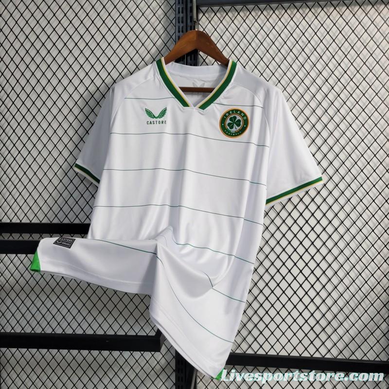 2023 Ireland Away White Soccer Jersey