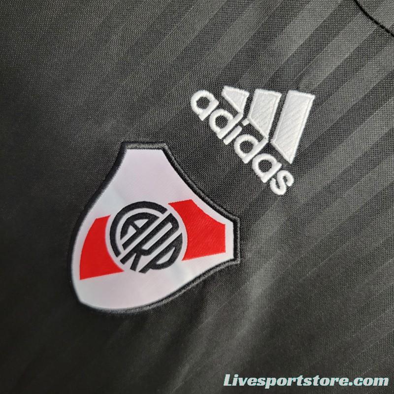 23-24 River Plate Icon Black Jersey With Embroidery Logo