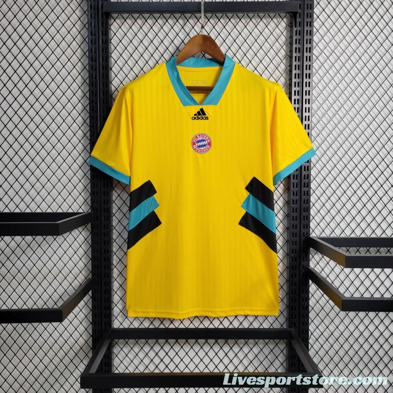 23-24 Bayern Munich Yellow Icon Jersey with Embroidery logo