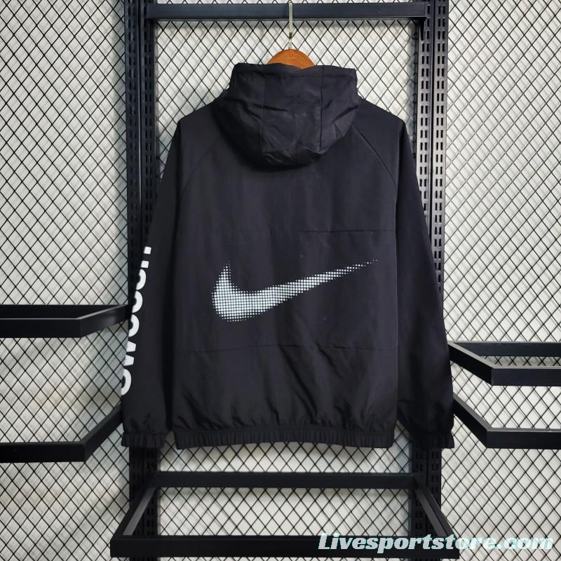 2023 Nike Black Hoodie Windbreaker