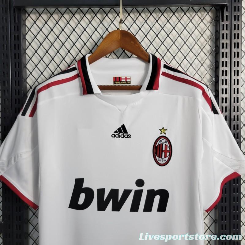 Retro 09/10 AC Milan Away White Jersey