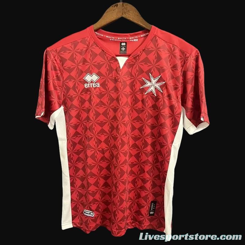 2023 Malta Home Red Jersey