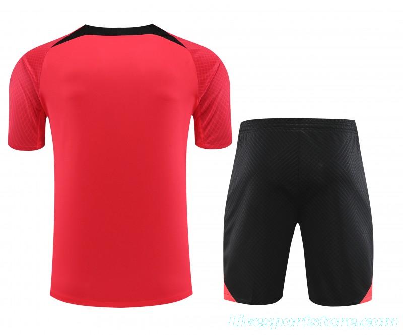 23-24 PSG Carmine Short Sleeve+Shorts