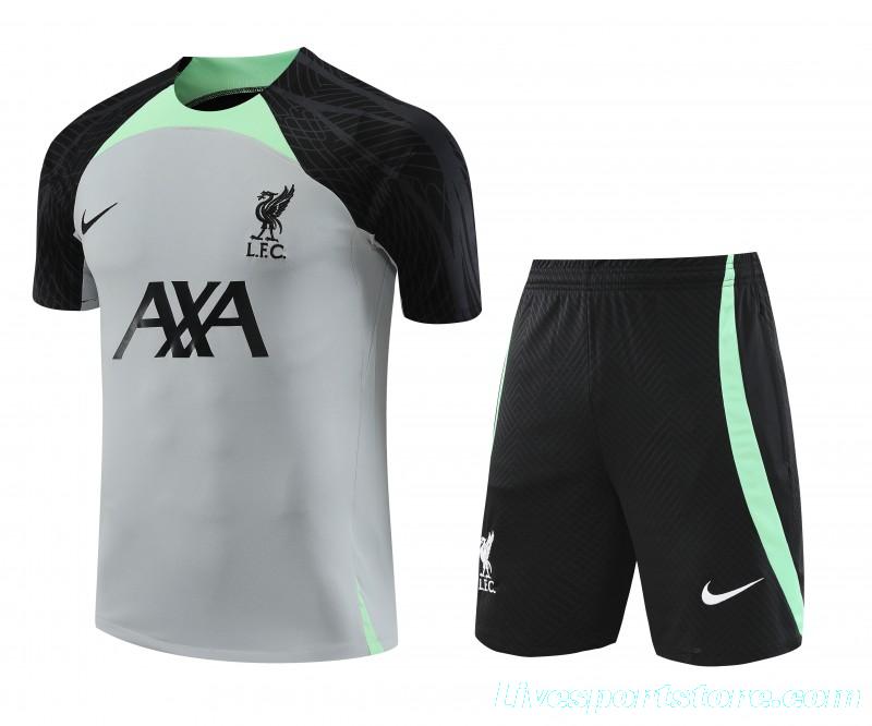 23-24 Liverpool Grey Short Sleeve+Shorts