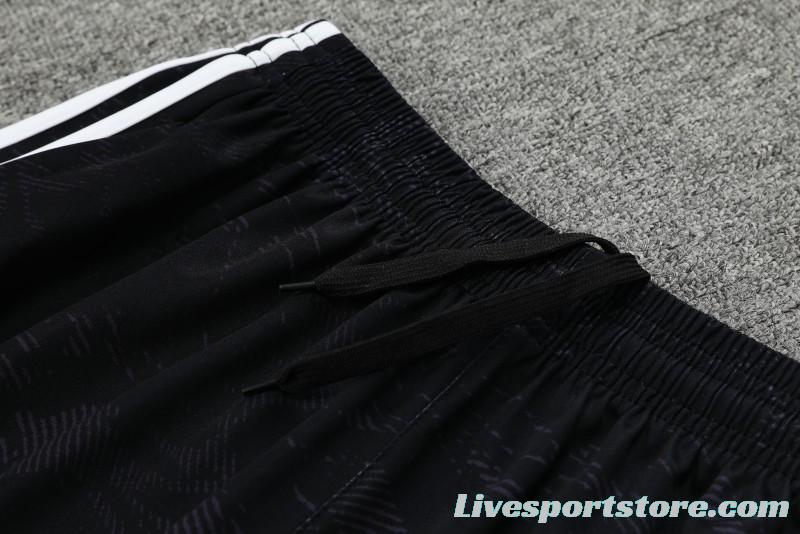 23-24 Juventus Black White Short Sleeve+Shorts