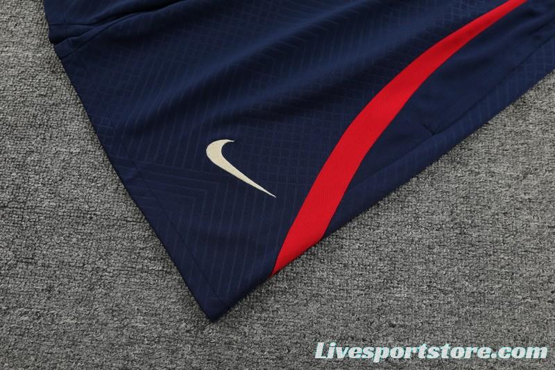 23-24 PSG Navy Vest Jersey+Shorts