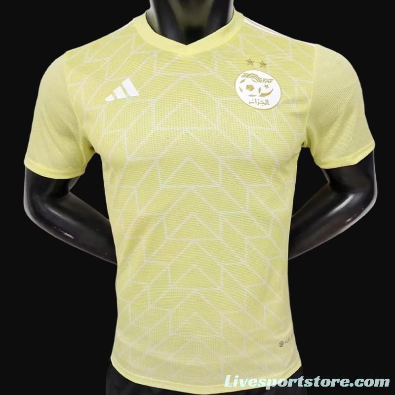 Player Version 23/24 Algeria Away Yellow Jersey