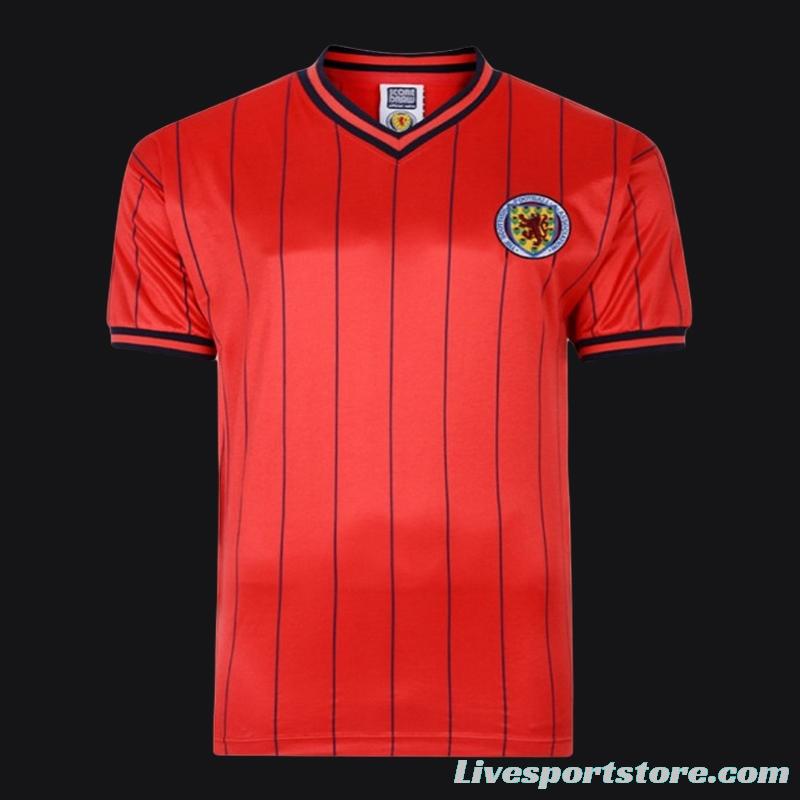 Retro 1982 Scotland Away Red Jersey