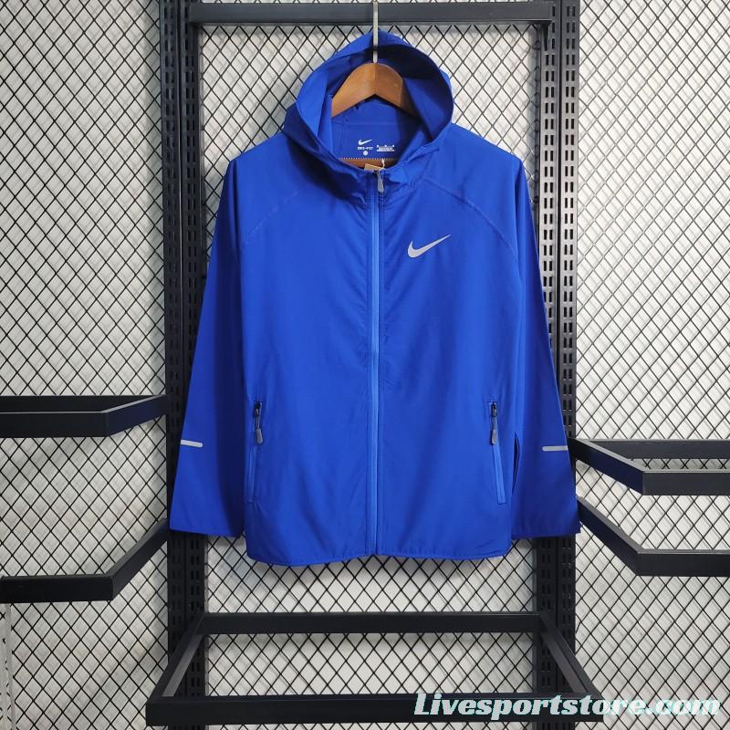 2023 Nike Blue Outdoor Sports Sunscreen Jacket