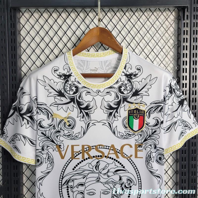 2023 Italy x Versace Special Edition White Jersey