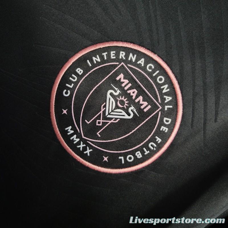 23/24 Inter Miami Away Long Sleeve Black Jersey