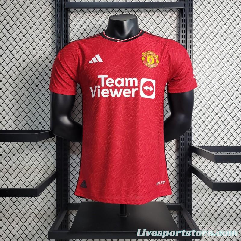 Player Version 23-24 Manchester United Home Jersey