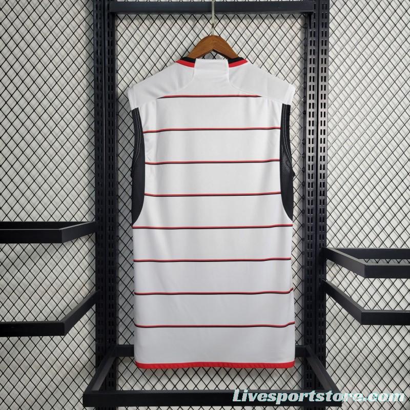 23-24 Flamengo White Away Vest Jersey