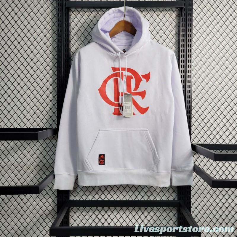 23-24 Flamengo White Hoodie