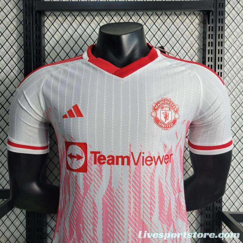 Player Version 23-24 Manchester United White Special Edition Jersey