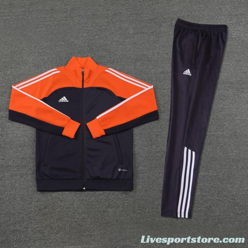 23/24 Adidas Orange/Navy Full Zipper +Pants