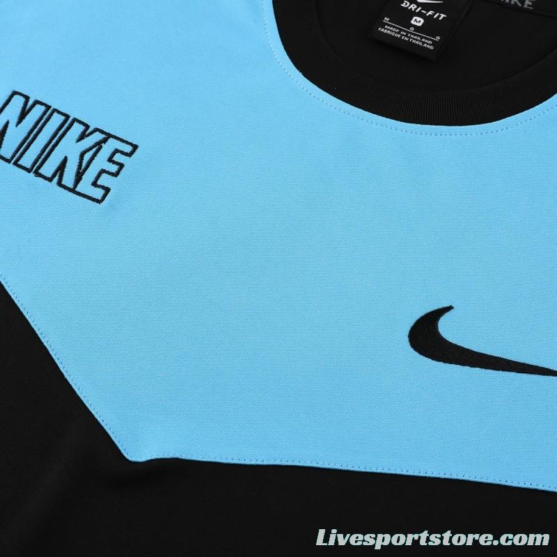 23/24 NIKE Black/Blue Short Sleeve Jersey+Pants