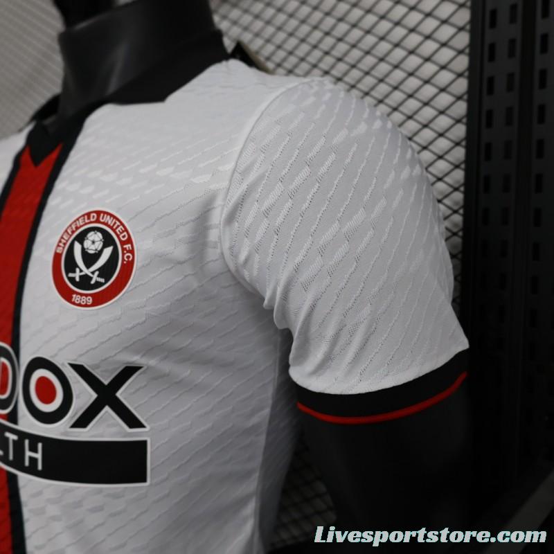 Player Version 23/24 Sheffield United Away White Jersey