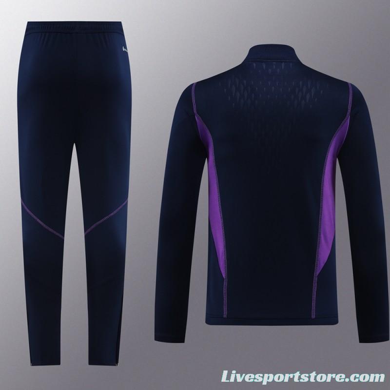 2023 Argentina Navy Half Zipper Jacket+Pants