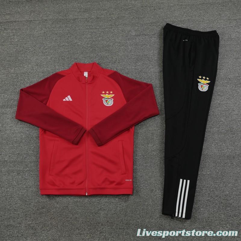 23/24 Benfica Red Full Zipper Jacket+Pants