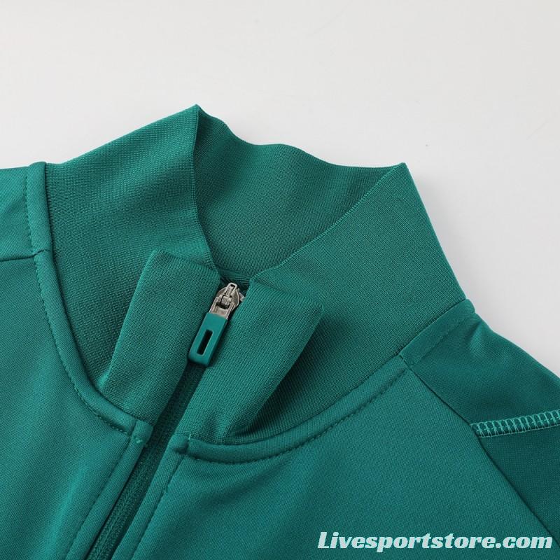 23/24 Arsenal Green Full Zipper Jacket+Pants