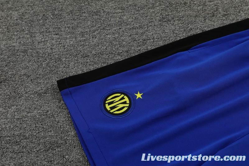 23/24 Inter Milan Blue Training Short Sleeve Jersey+Pants