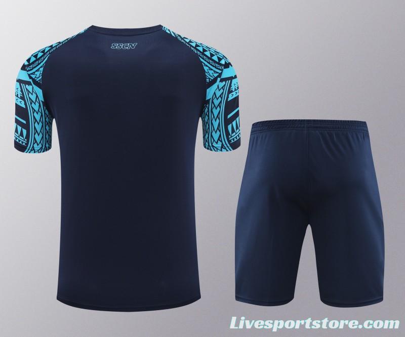 23/24 Napoli Navy/Blue Short Sleeve Jeresy+Shorts