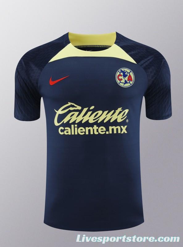 24/25 Club America Navy Short Sleeve Jeresy+Shorts