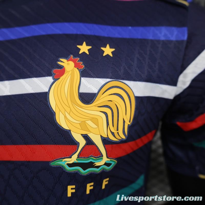 Player Version 2024 France Training Stripe Jersey