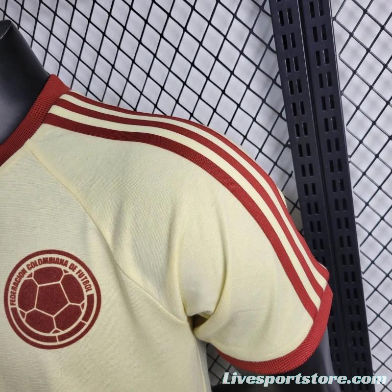 Player Version 2024 Colombia Yellow Casual T-Shirt