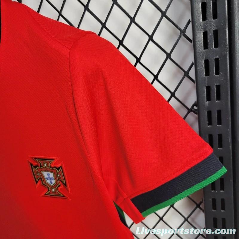 2024 Kids Portugal Home Jersey