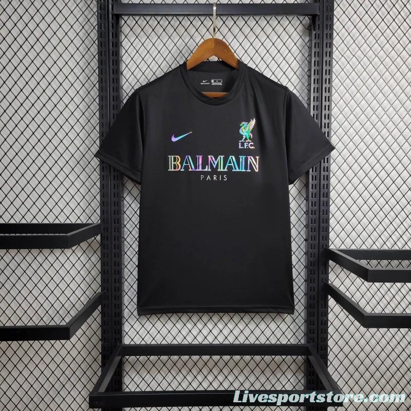 24/25 Liverpool x Balmain Black Training Jersey