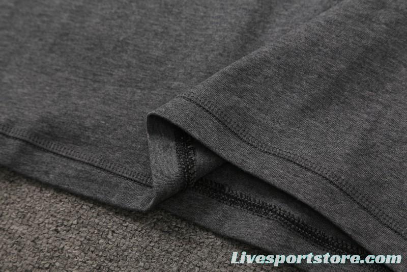 23/24 Liverpool Grey Cotton Short Sleeve Jersey+Shorts