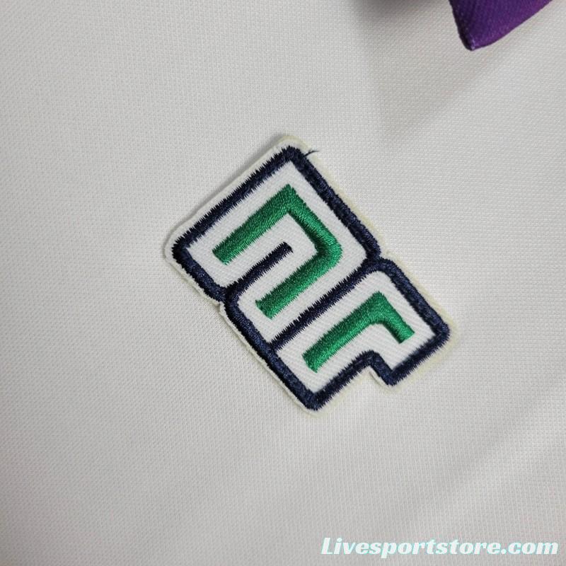 Retro 84/85 ACF Fiorentina Away White Jersey